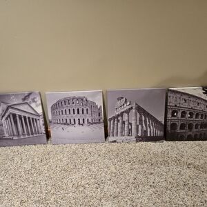 Black and White Canvas Wall Art Set